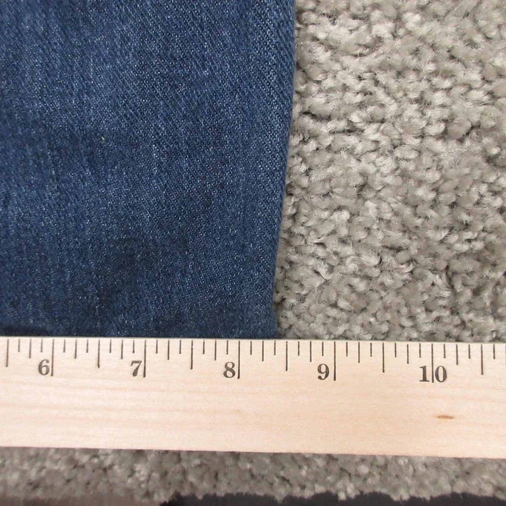 Levis Jeans Mens 36x34 Blue 514 Slim Straight Faded Zip Fly Denim Pants